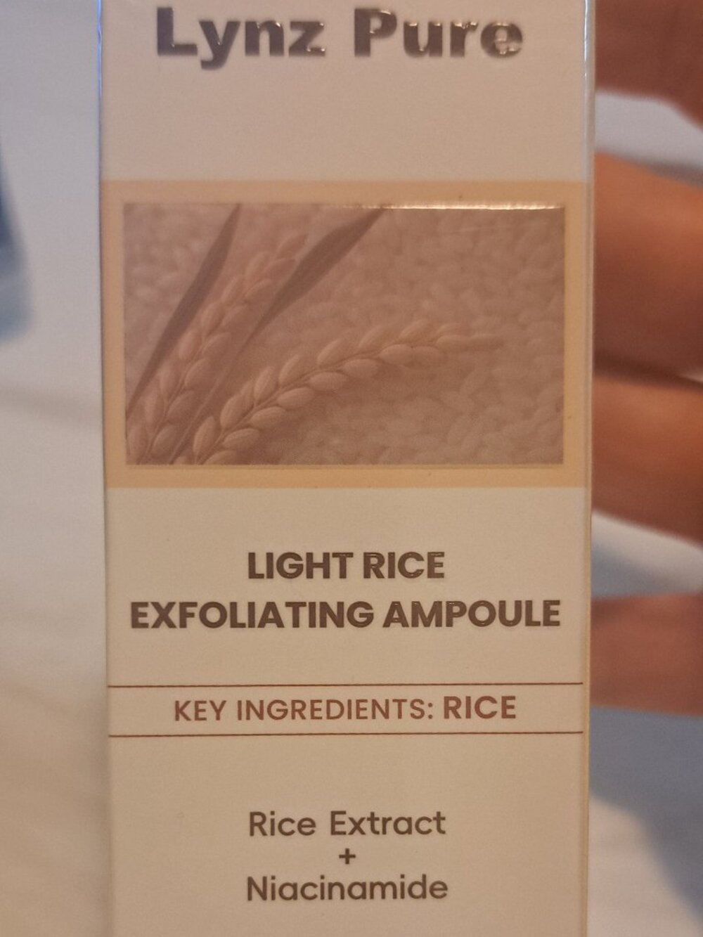 LYNZ PURE LIGHT RICE EXFOLIATING AMPOULE